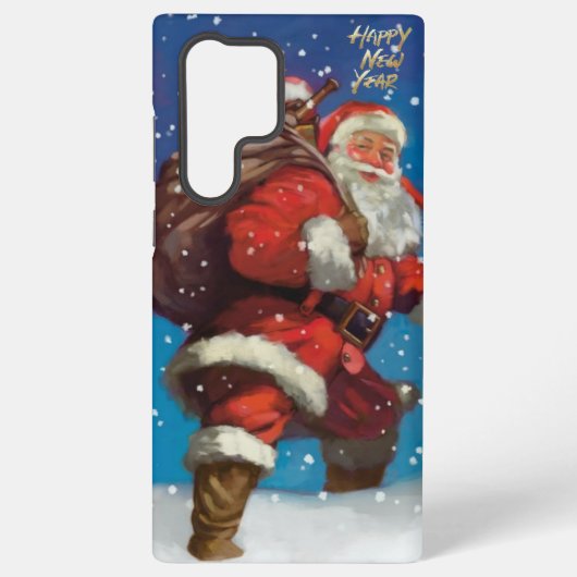 Phone Case Santa Clause happy new year  Samsung Galaxy Hülle (Rückseite)
