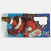 Phone Case Santa Clause happy new year  Samsung Galaxy Hülle (Rückseite (Horizontal))