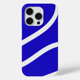 Phone Case – White Lines on Blue