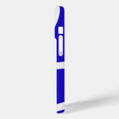 Phone Case – White Lines on Blue (Rückseite / Links)