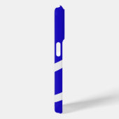 Phone Case – White Lines on Blue (Rückseite / Rechts)