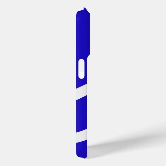 Phone Case – White Lines on Blue (Rückseite / Rechts)