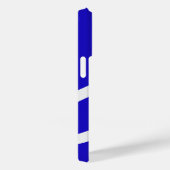 Phone Case – White Lines on Blue (Rückseite / Rechts)