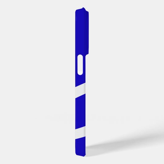 Phone Case – White Lines on Blue (Rückseite / Rechts)