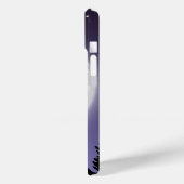 Phone case with a wolf howling at the full moon (Rückseite / Links)