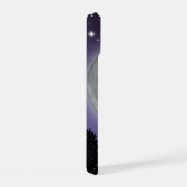 Phone case with a wolf howling at the full moon iPhone 15 hülle (Rechte Seite)