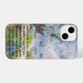 phone case with Bible verse iPhone Hülle (Rückseite (Horizontal))