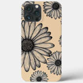Phone case with daisy design, Floral phone case (Rückseite)