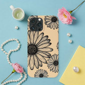 Phone case with daisy design, Floral phone case