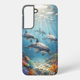 Phone Case with dolphins. Samsung Galaxy Hülle