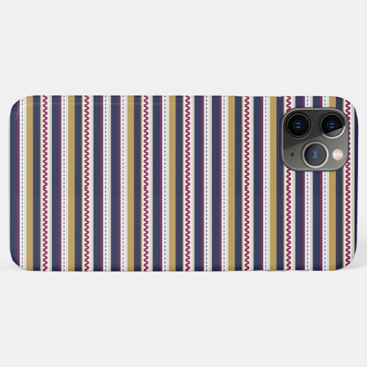 Phone case with zigzag and striped pattern  (Rückseite (Horizontal))