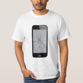 Phone Glass with Broken Glass-Look T-Shirt