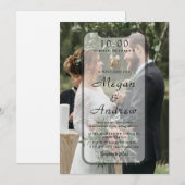 Phone Lock Screen Wedding Invitation (Vorne/Hinten)