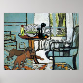 Phone Table, and Dachshunds Matisse Style Poster (Vorne)