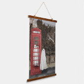 Phonebox Ghosts Wandteppich Mit Holzrahmen (Gewinkelt)