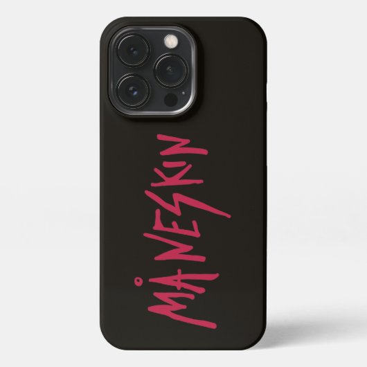 Phonecase für Maneskin-Schwarz-Rot-Logos iPhone Hülle (Rückseite)