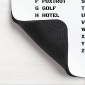 Phonetic Alphabet for the Military Mousepad (Ecke)