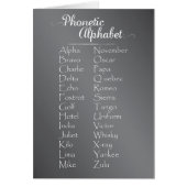 Phonetic Alphabet Trainee Cadet oder Teacher Chalk (Vorne)