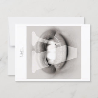 Phonetic Love Mouth Art V Postkarte