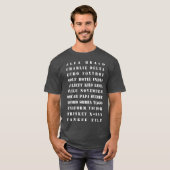 Phonetic Military Alphabet Graphic T-Shirt (Vorne ganz)