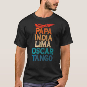 Phonetischer Alphabet Pilot Aviation VHF Airband A T-Shirt