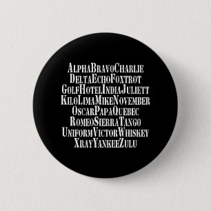 PHONETISCHES ALPHABET / CODEWORTE BUTTON