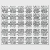 PHONETISCHES ALPHABET / CODEWORTE GESCHENKPAPIER (Flach)