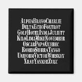 PHONETISCHES ALPHABET / CODEWORTE MAGNET (Vorne)