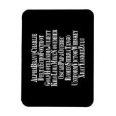 PHONETISCHES ALPHABET / CODEWORTE MAGNET (Vertikal)