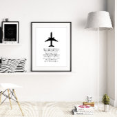 Phonetisches Alphabet, Kunst der Luftfahrt, Pilote Poster