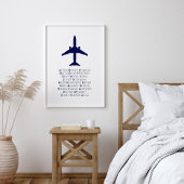 Phonetisches Alphabet, Kunst der Luftfahrt, Pilote Poster