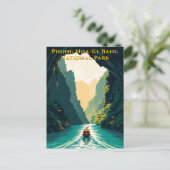 Phong Nha Vietnam River Travel Postkarte (Stehend Vorderseite)