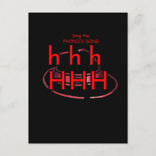 phonics postcard or flashcard postkarte