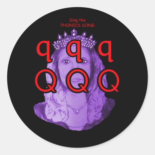 Phonik-Aufkleber Runder Aufkleber (Vorderseite)