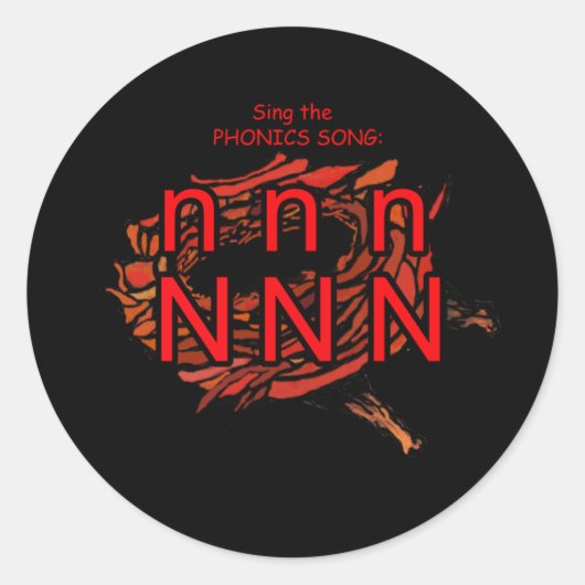 Phonik-Aufkleber Runder Aufkleber (Vorderseite)