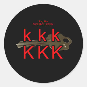 Phonik-Aufkleber Runder Aufkleber
