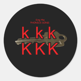 Phonik-Aufkleber Runder Aufkleber
