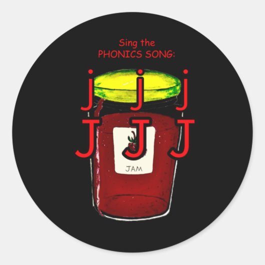 Phonik-Aufkleber Runder Aufkleber (Vorderseite)