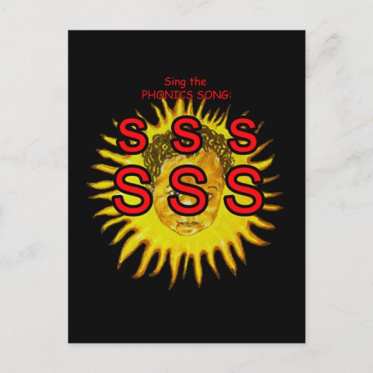 Phonik-Postkarte oder Taschenkarte Postkarte (Vorderseite)