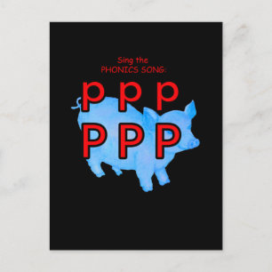 Phonik-Postkarte oder Taschenkarte Postkarte