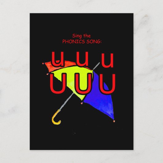 Phonik-Postkarte oder Taschenkarte Postkarte (Vorderseite)