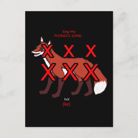 Phonik-Postkarte oder Taschenkarte Postkarte (Vorderseite)