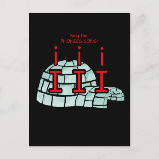 Phonik-Postkarte oder Taschenkarte Postkarte (Vorderseite)