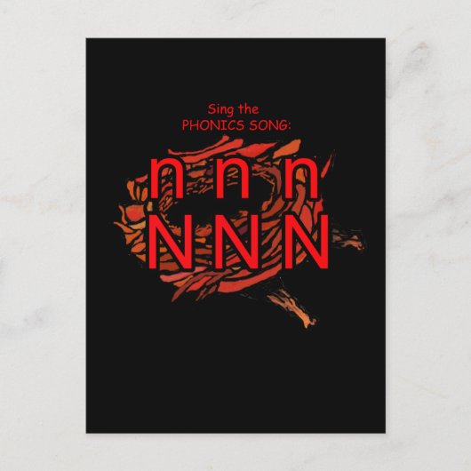 Phonik-Postkarte oder Taschenkarte Postkarte (Vorderseite)