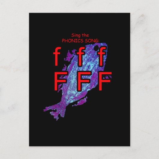 Phonik-Postkarte oder Taschenkarte Postkarte (Vorderseite)
