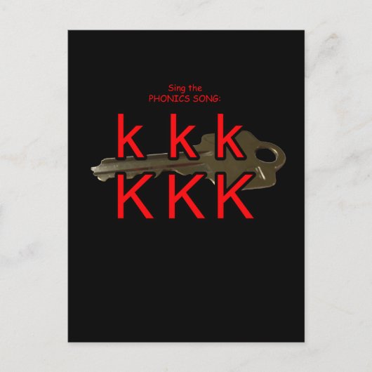 Phonik-Postkarte oder Taschenkarte Postkarte (Vorderseite)