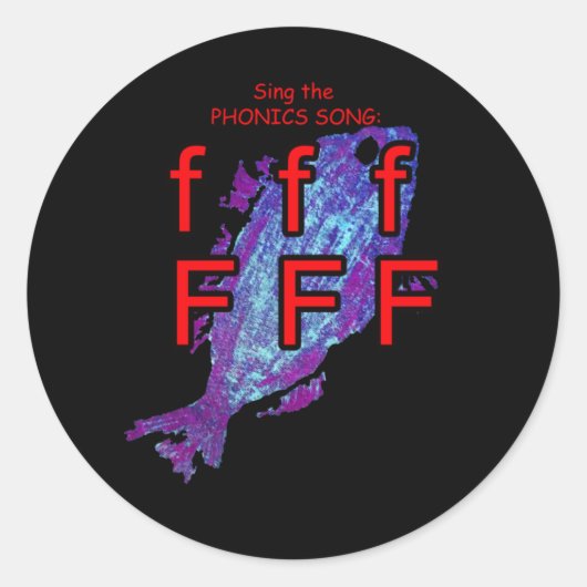 Phonikaufkleber Runder Aufkleber (Vorderseite)
