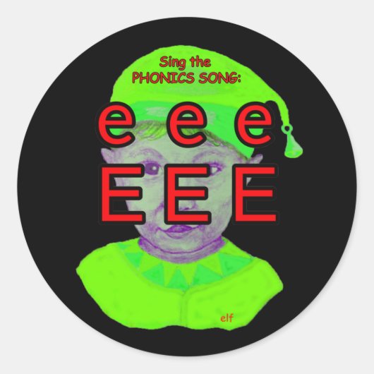 Phonikaufkleber Runder Aufkleber (Vorderseite)