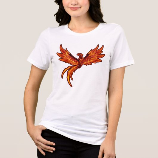 „Phönix – Aus der Asche geboren“ Tri-Blend Shirt (Vorderseite)