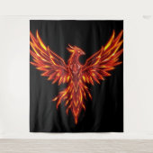 „Phönix – Aus der Asche geboren“ Wandteppich (Vorderseite)
